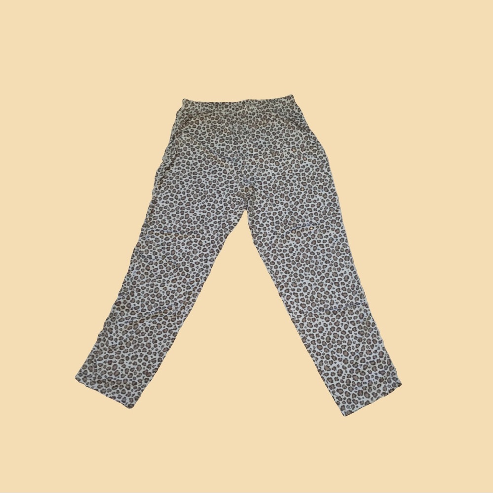 Nine West LARGE leopard lightweight pajama pants excellent stored condition